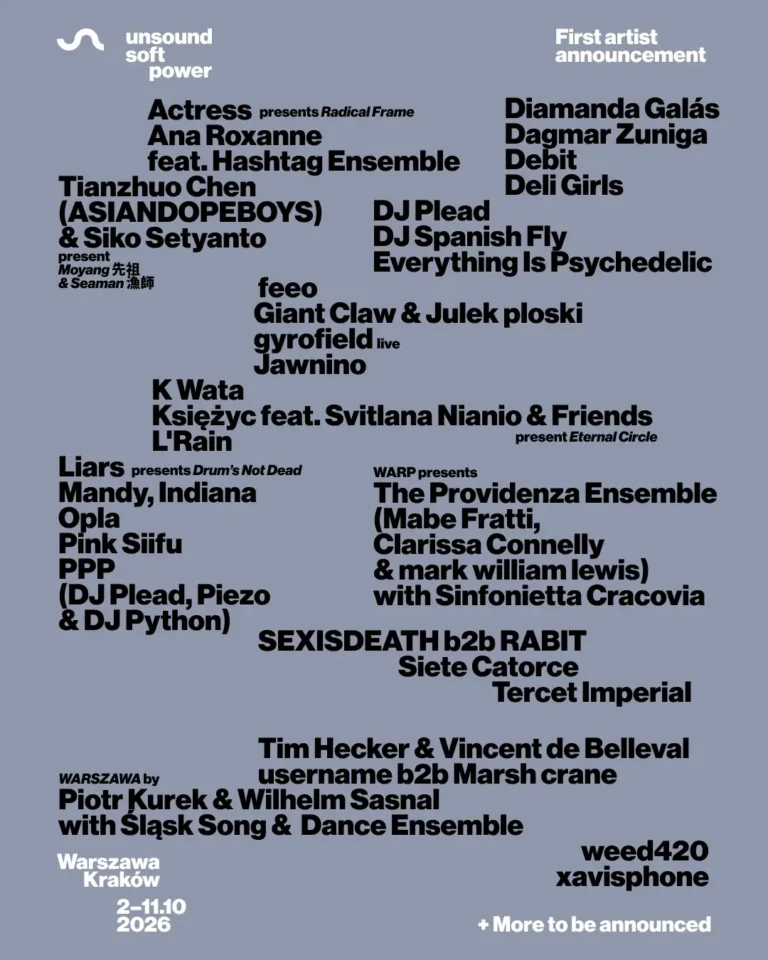 Unsound Festival 2026 2 768x960