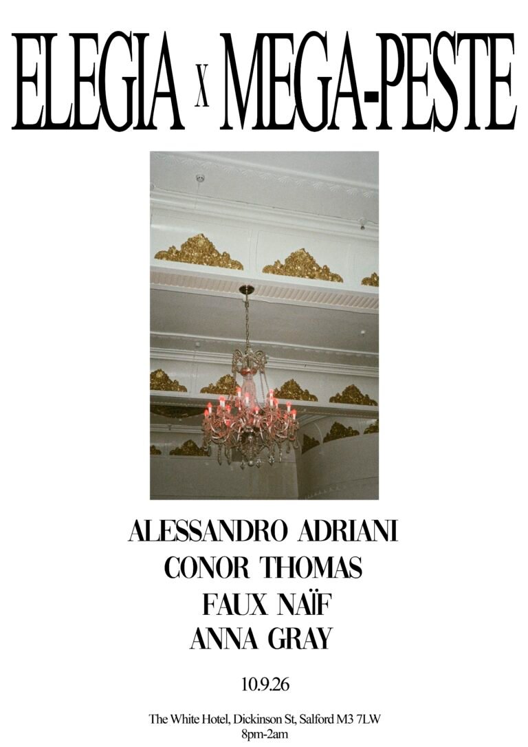 Elegia x Mega Peste: Alessandro Adriani / Conor Thomas / Faux Naif / Anna Gray Elegia x Mega Peste: Alessandro Adriani / Conor Thomas / Faux Naif / Anna Gray