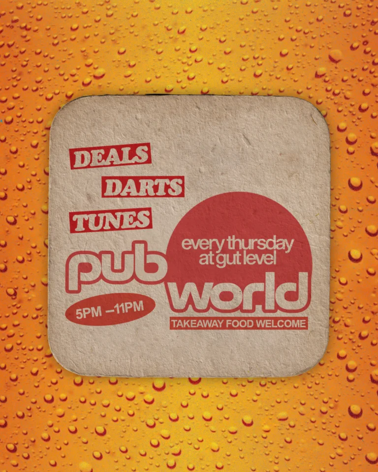 PUBWORLD - Pub Quiz with Church — GUT LEVEL